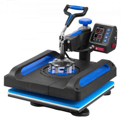 VEVOR Máquina de Prensa de Calor, Transferencia de Calor, Prensa de Calor Multifunción de 38 x 38 cm, Máquina de Prensa de Calor con superficie anti-escaldaduras  para DIY Camisetas, Sombreros