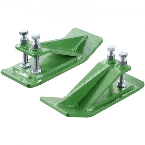VEVOR Protector de Cucharón de Tractor 2 Piezas Protector de Cubo para Tractor de Acero con Tuercas y Pernos Accesorio para Cucharón para Nieve, Remoción de Hojas, Esparcimiento de Grava, Verde