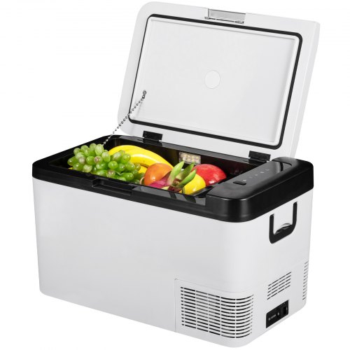 VEVOR Nevera Portátil Eléctrica 25 L 60 W, Refrigerador Portátil 12/24 V Nevera Portátil para Coche, Refrigeración Eficiente -20 °C ~ 20 °C con Bajo Ruido de 45 dB para Coche y Autocaravana