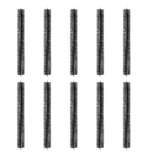 VEVOR Cepillo para Canalones 10 Piezas Longitud Total de 18,3 m Diámetro de 110 mm Protector de Hojas Cepillo de Limpieza para Canalones de 12,7 cm Elimina Fácilmente Hojas y Escombros del Techo