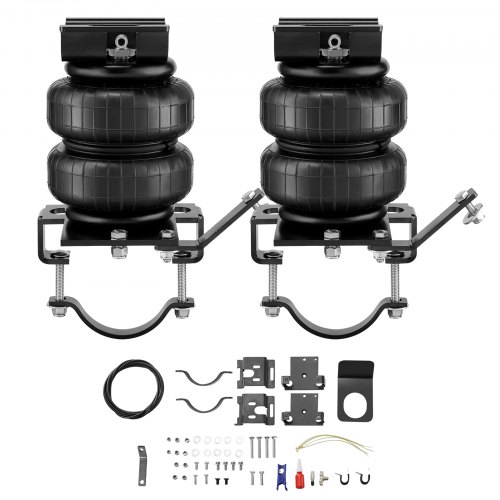 VEVOR Kit de suspensión de bolsa de aire, kit de bolsa de suspensión de resortes de aire compatible con Chevrolet Silverado 2500/3500HD y GMC Sierra 2500/3500HD 4WD RWD 2001-2010, carga de 5000 libras, 5 a 100 PSI