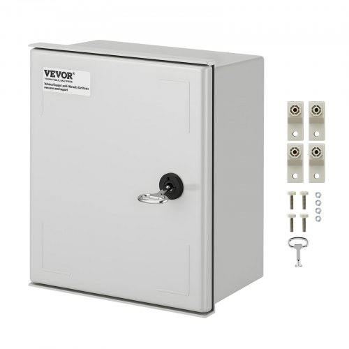 VEVOR Caja Eléctrica de Fibra de Vidrio, Montaje en Pared de 30x25x14 cm