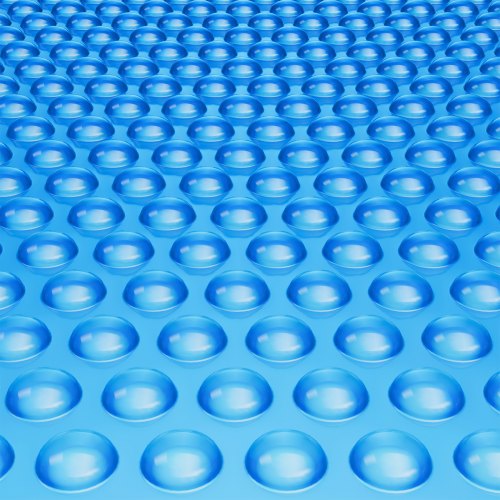 VEVOR Cubierta Solar para Piscina, Manta Solar Rectangular de 12,19 × 6,1 m para Piscinas, Cubierta Solar para Piscina Enterrada sobre el Suelo, Cubiertas Solares de 12 Mil, Color Azul, PE de Material