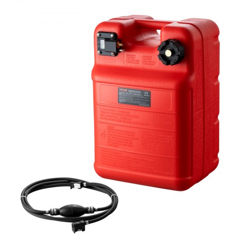 VEVOR Tanque de Combustible Portátil para Barco de 24 L con Manguera Color Rojo