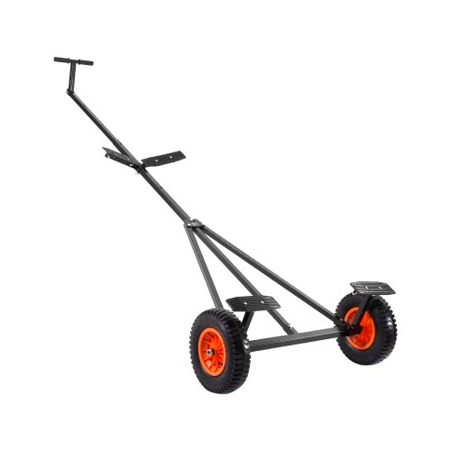 VEVOR Plataforma para Remolque de Barco, Carga de 190 kg, Plataforma para Remolque de Acero al Carbono con Longitud Ajustable, Neumáticos y Soporte Antideslizante para Mover Kayak, Lancha Motora