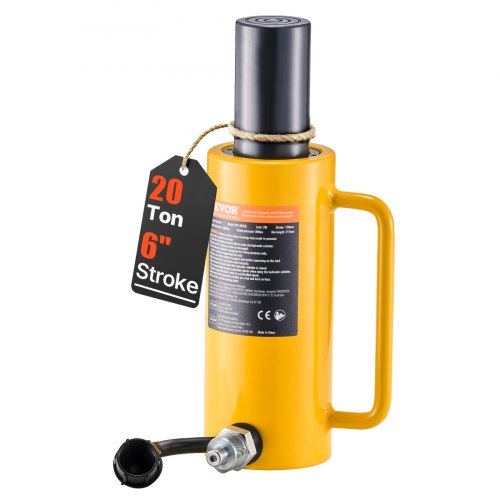 VEVOR Gato de Cilindro Hidráulico Simple Efecto 20T 150mm Cilindro de Elevación