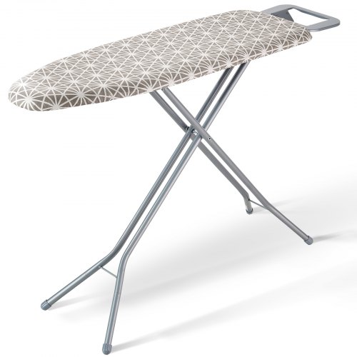VEVOR Tabla de Planchar 110x33 cm Tabla de Planchar Plegable 4 Capas Gruesas 7 Alturas Ajustables de 715-915 mm con Funda Anticalórica 100% Algodón para Hogar Lavandería Baño, 1292 x 334 x 915 mm