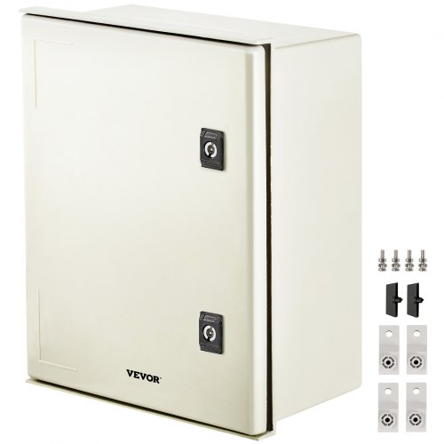 VEVOR Caja Eléctrica de Fibra de Vidrio, Montaje en Pared de 40x30x20 cm