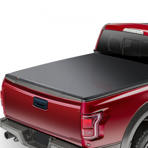 VEVOR Funda Enrollable para Caja de Camión, Compatible con Chevy Silverado GMC Sierra 1500 2019-2024 (no Compatible con 19-24 Clásico), para Cama de 1775 x 1608 mm, PVC Suave, Cubierta Enrollable
