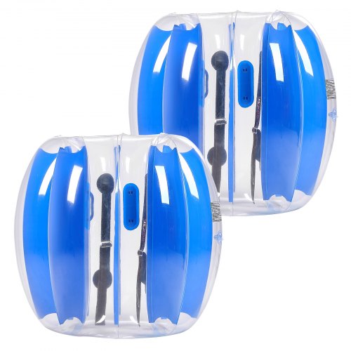 VEVOR 2 Pelotas de Parachoques Inflables, 0,9 m, Diseño de Sumo, Resistente y Grueso, de PVC, con Forma de Hámster Humano, para Juegos en Equipo al Aire Libre, Rayas Azules, 950 x 950 x 900 mm