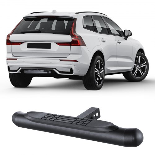VEVOR - Escalón de enganche para receptor de 2 pulgadas, construcción de acero resistente con capacidad de carga de 350 libras, protector de parachoques trasero con pasador de bloqueo, ajuste universal para camión, SUV, camioneta, remolque