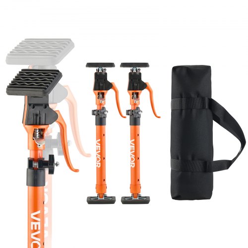 VEVOR Cabinet Jack Support Pole, 2-Pack, 48-75 cm Steel Telescopic Quick Support Rod, Adjustable 3rd Hand System up to 100 kg Capacity for Installing Cabinets, Lifting Drywall, Cargo Bars