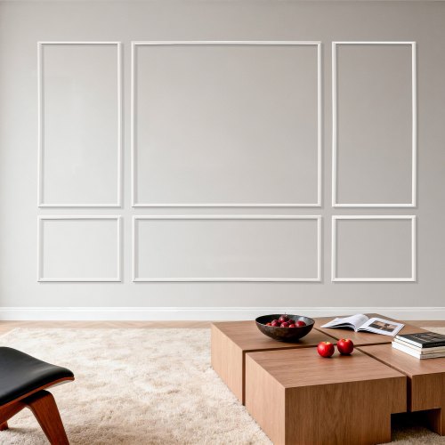 VEVOR Wall Molding 3 Pack, Wainscoting Panels Kit, Lightweight Paintable Polystyrene, Easy to Install Accent Wall Trim for Interior Décor Living Room, Bedroom, Home, White (79x160 + 79x61 cm)