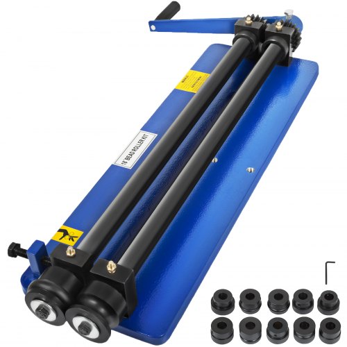VEVOR 457 mm(18") Sheet Metal Bead Roller Bead Roller Former Swager Rotary Swaging Machine Included Convenient 6 Die Sets Flexible, 457 mm(18") Bead Roller Former Swager Rotary Swaging Machine Convenient 6 Die Sets