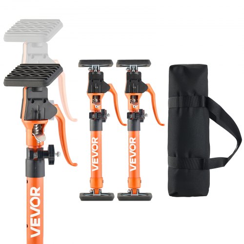VEVOR Cabinet Jack Support Pole, 2-Pack, 40-60 cm Steel Telescopic Quick Support Rod, Adjustable 3rd Hand System up to 100 kg Capacity for Installing Cabinets, Lifting Drywall, Cargo Bars