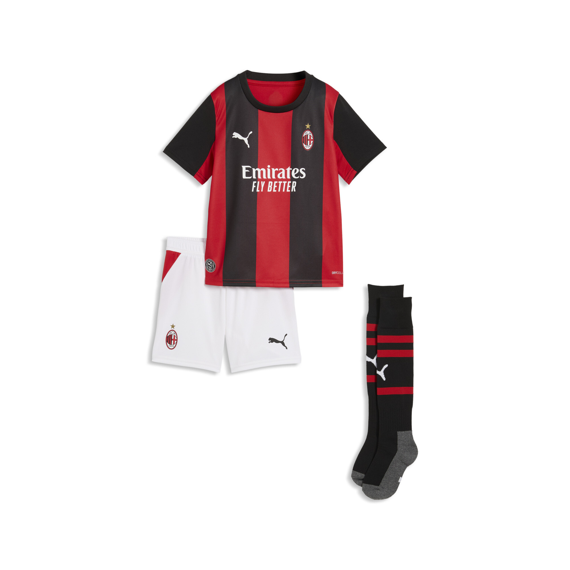 PUMA AC Milan 26/27 Heimtrikot Mini-Kit Kinder, Accessoires, Schwarz, 3-4Y