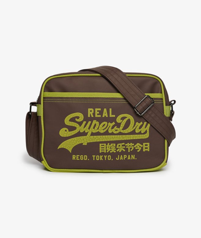 Superdry Damen Mini Alumni Crossbody-tasche Brown - Größe: 1Größe