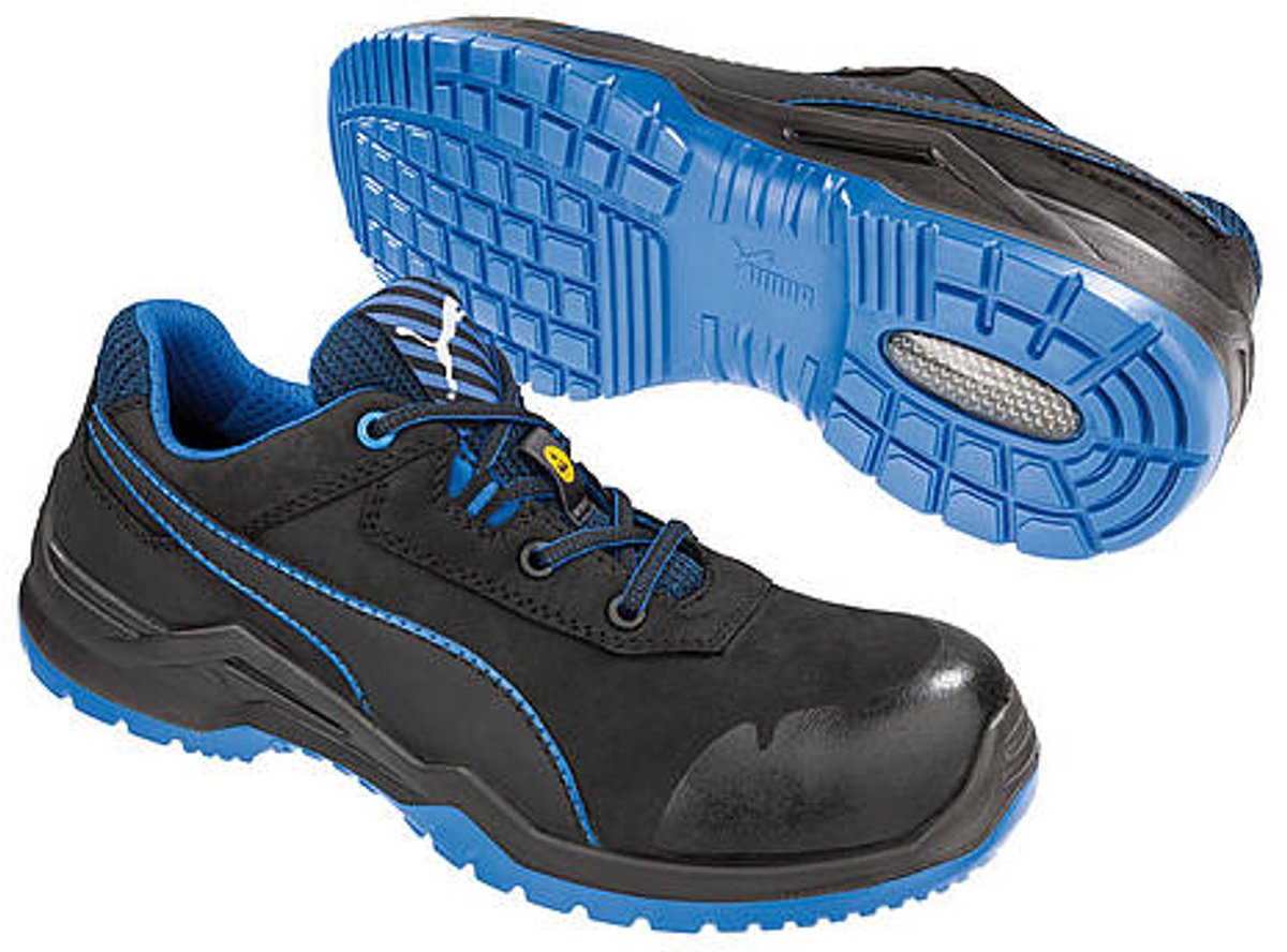 Puma Safety Halbschuh 644220, ESD, S3, Gr. 43, schwarz/blau