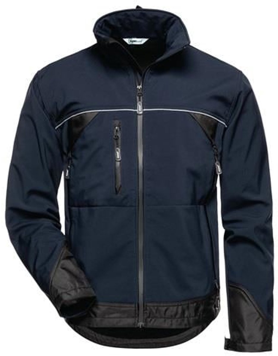 Feldtmann Jacke Gamma, Softshell, Gr. 3XL, marine/schwarz