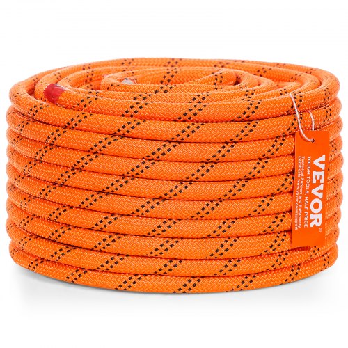 VEVOR Arborist Klätterrep Dubbelflätad Polyester 1/2" x 120' 48-Stand
