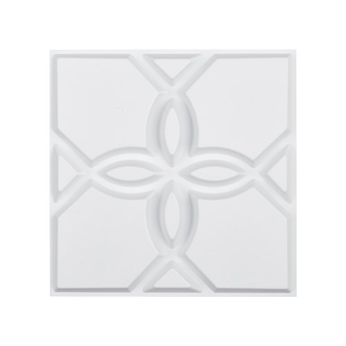 VEVOR 3D-väggpaneler, 33-pack 11,81 x 11,81 tum PVC Modern konst minimalistisk blommig kakel, 32 kvm täckande accentväggpanel, inredning för tak, sovrum, vardagsrum och spelrum, mattvit