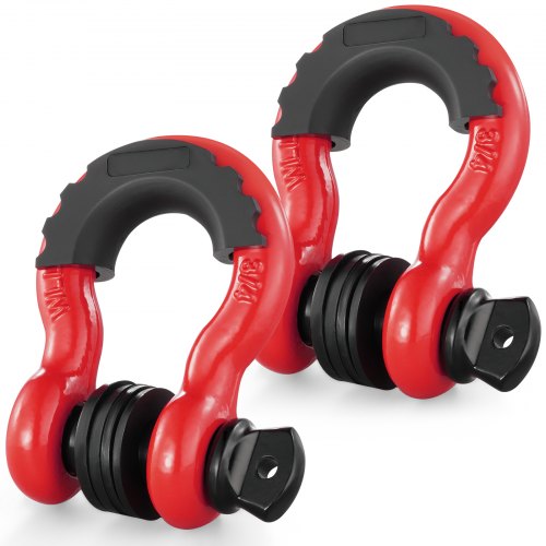 VEVOR 2-pack 3/4" D-ringschackel med 7/8" skruvstift 62832 lbs brottstyrka