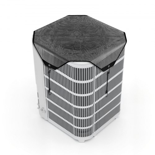 VEVOR Luftkonditioneringsskydd för utomhusenheter, 810 x 810 mm Central AC-skydd för luftkonditioneringsenhet, Top Universal Mesh Defender Rivtålig Enkel installation för utomhusbruk Utomhus alla årstider, Svart