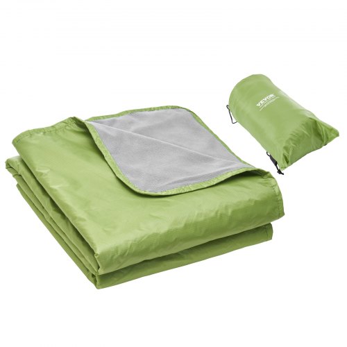 VEVOR Campingfilt 2x1,5m (79" x 59") Bärbar varm stadionfilt utomhus ljusgrön
