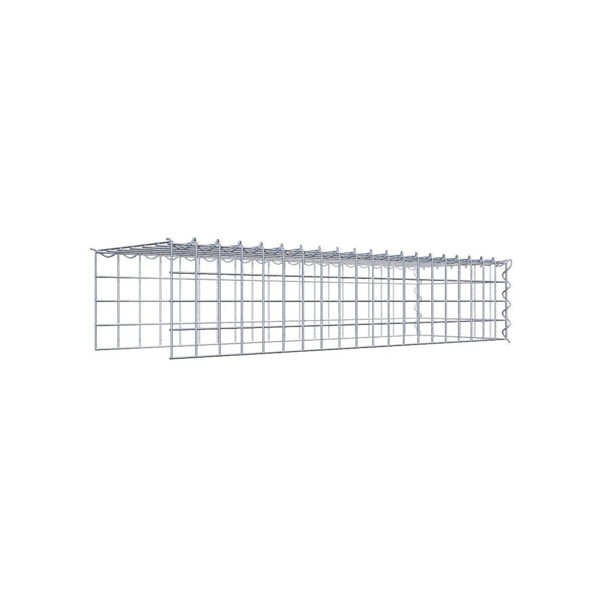 Extra gabion typ 4 100 cm x 20 cm x 30 cm (L x H x D), maskstorlek 5 cm x 5 cm, spiral