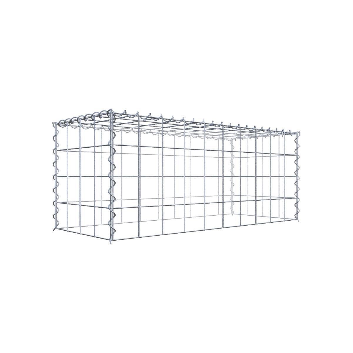 Extra gabion typ 3 100 cm x 40 cm x 40 cm (L x H x D), maskstorlek 10 cm x 10 cm, spiral
