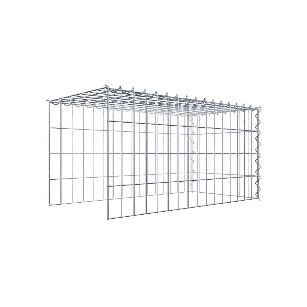 Extra gabion typ 4 80 cm x 40 cm x 40 cm (L x H x D), maskstorlek 5 cm x 10 cm, spiral