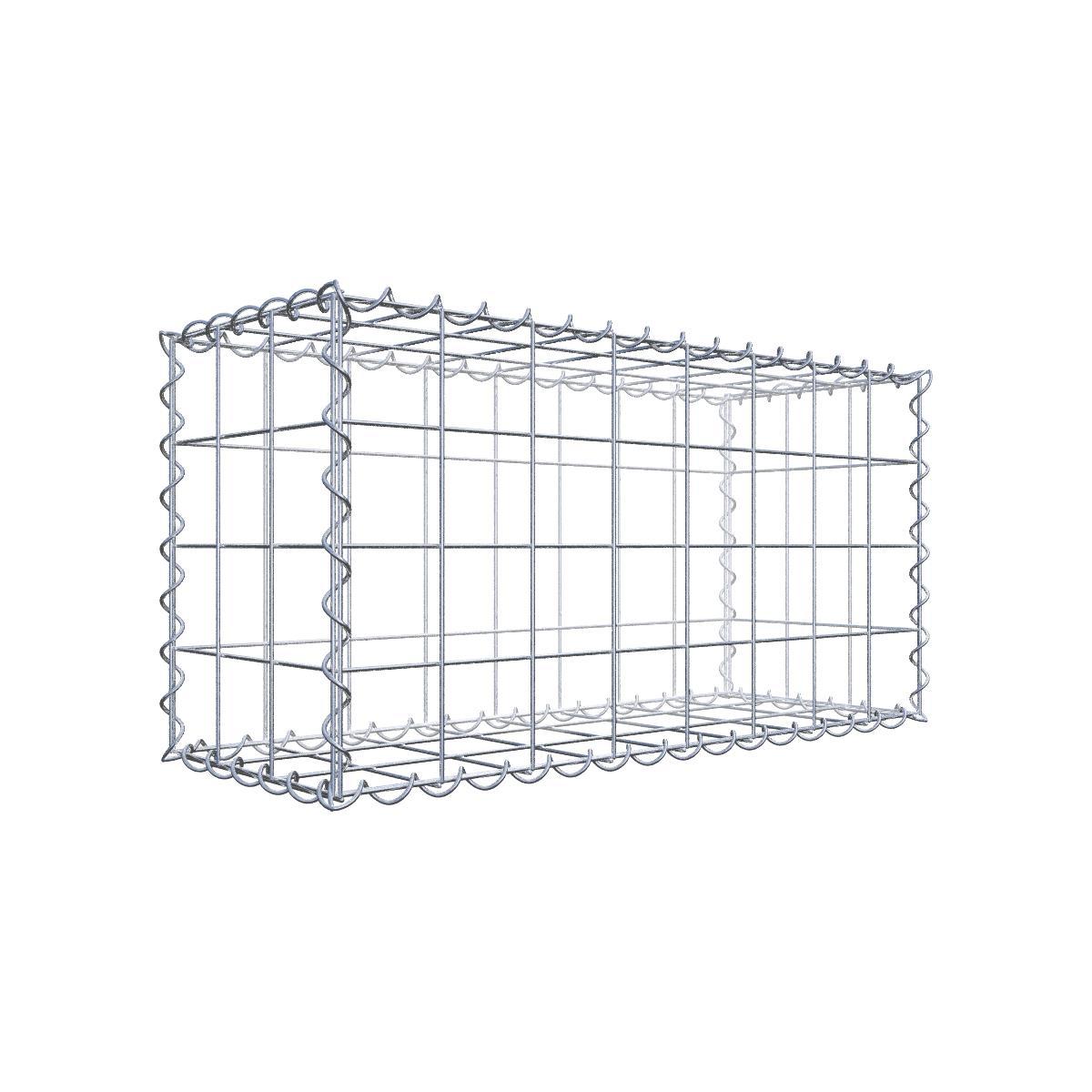 Gabion 80 cm x 40 cm x 30 cm (L x H x D), maskstorlek 10 cm x 10 cm, spiral