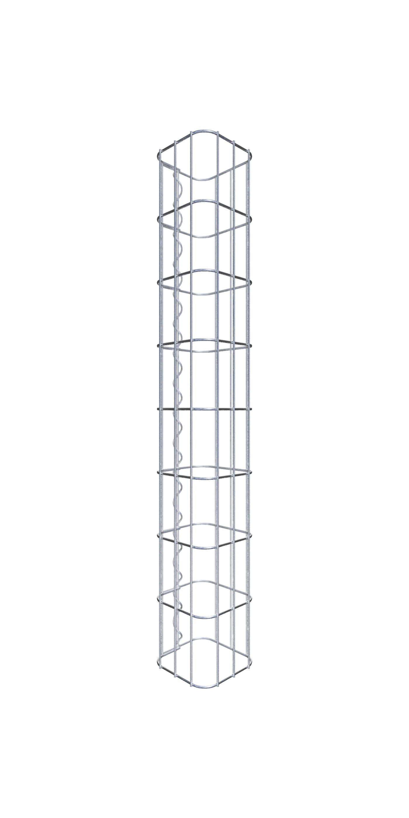 Gabionpelare fyrkant 17 cm x 17 cm, 80 cm hög, MW 5 cm x 10 cm