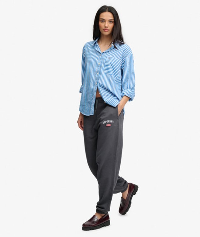 Superdry Damen Athletic Essential Boyfriend Joggers Dark Grey - Größe: 38