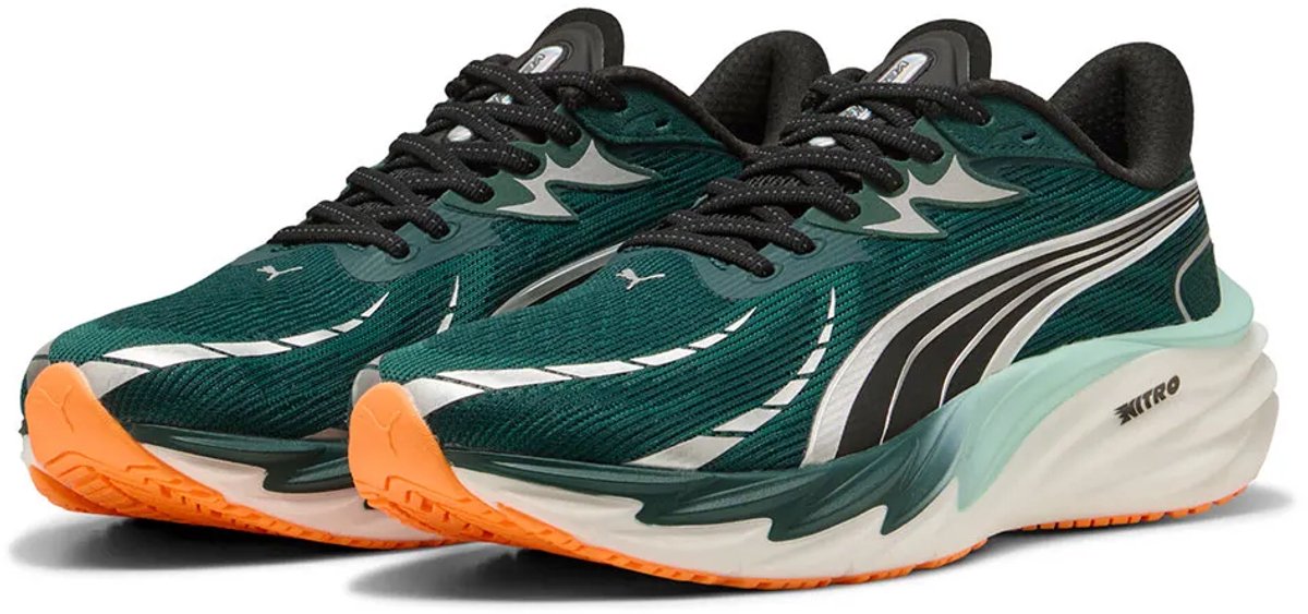 Puma Velocity NITRO™ 4 | Untergrund: STRASSE | Sprengung: 10 | Pronation: NEUTRAL | Läufertyp: HÄUFIG | Dämpfungsgrad: MITTEL | Standhöhe 36 mm/26 mm | Passform: Regulär
