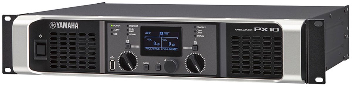 Yamaha PX 10 Digital Endstufe, 2 x 1200 Watt an 4 Ohm, 2 HE, 19", DSP