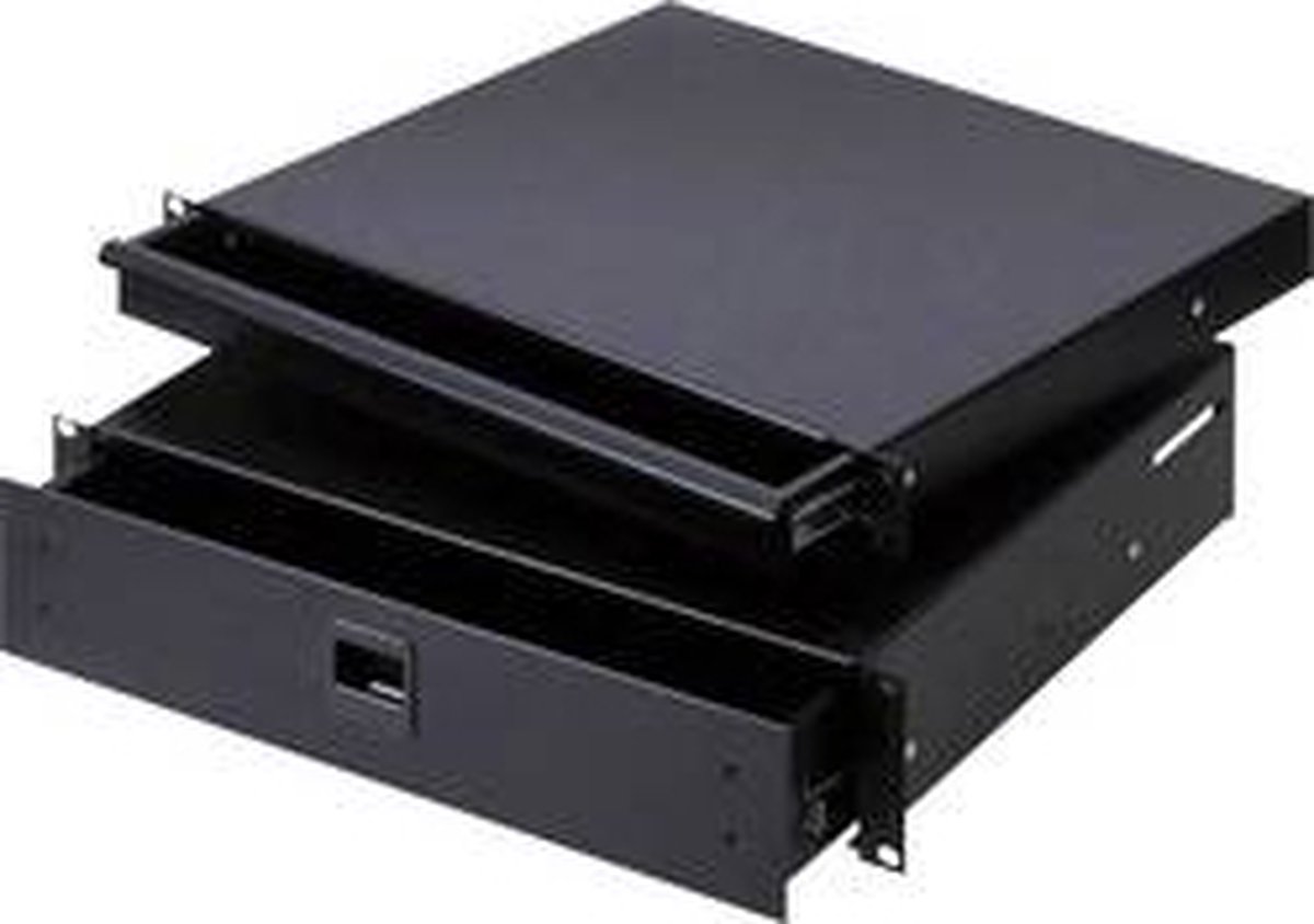 Adam Hall 87402E - 19" Rackschublade, 2 HE, Economy