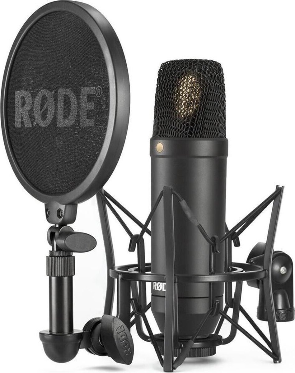RODE NT1-Kit Großmembran-Kondensatormikrofon inkl. Spinne SM6 mit Popschutz