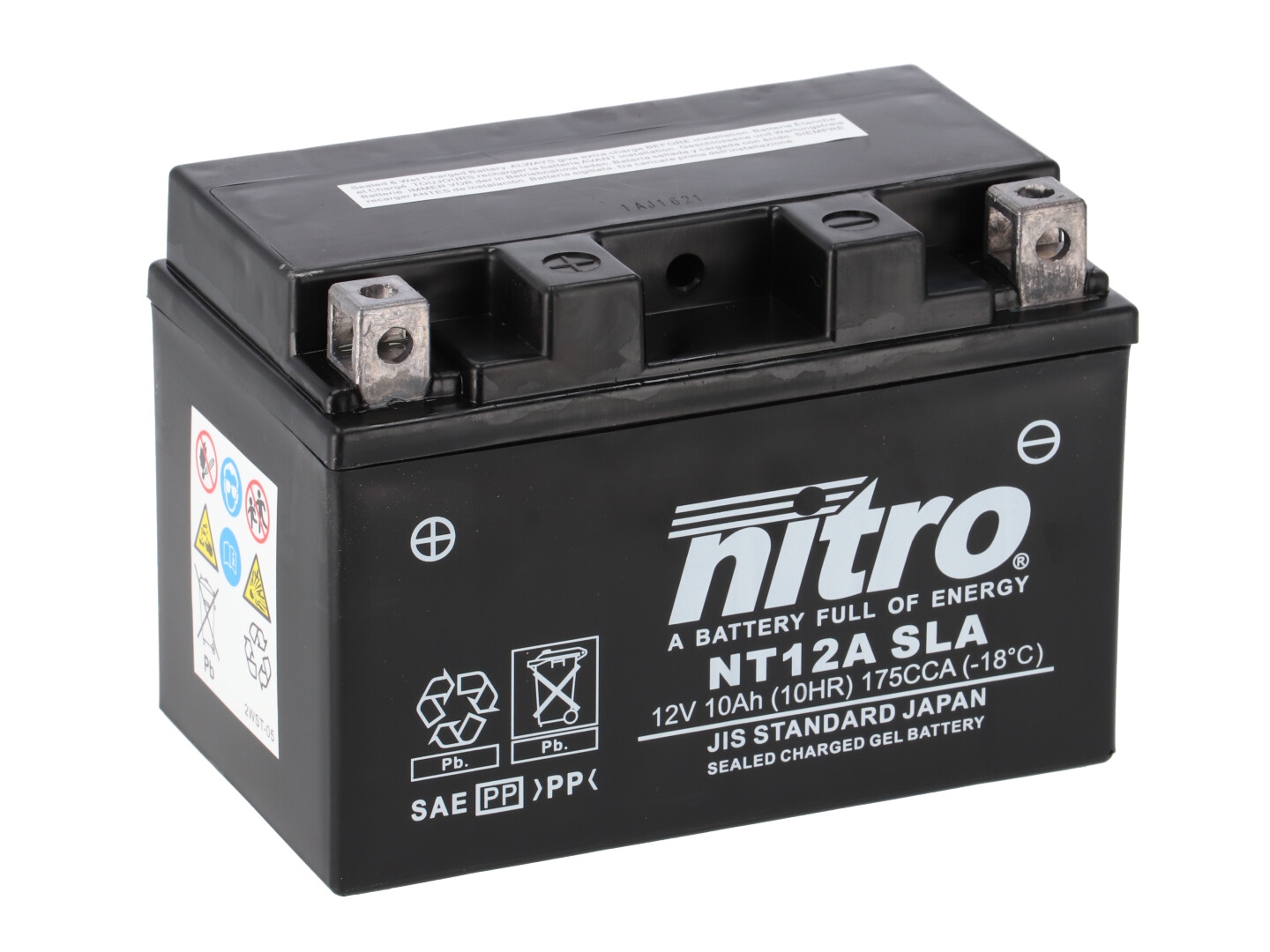 NITRO Sealed battery maintenance free, Batteries for motorcycle & scooter, NT12A-SLA