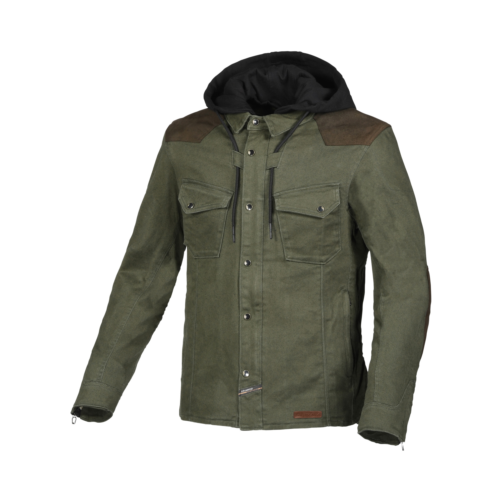MACNA Inland, Men's motorcycle hoodie, Green Brown