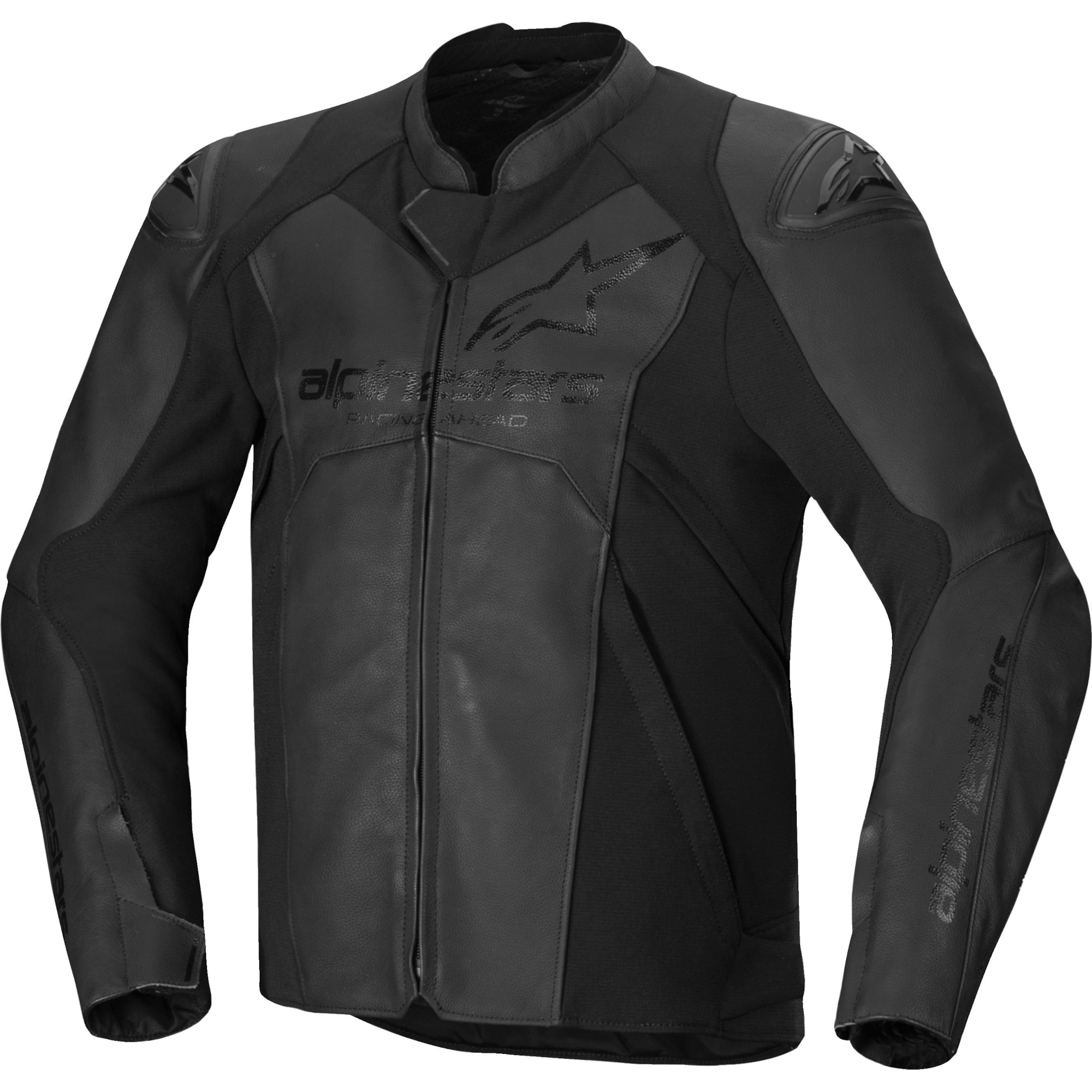 ALPINESTARS Faster V3 Jacket, Men's leather motorcycle, Black-Black