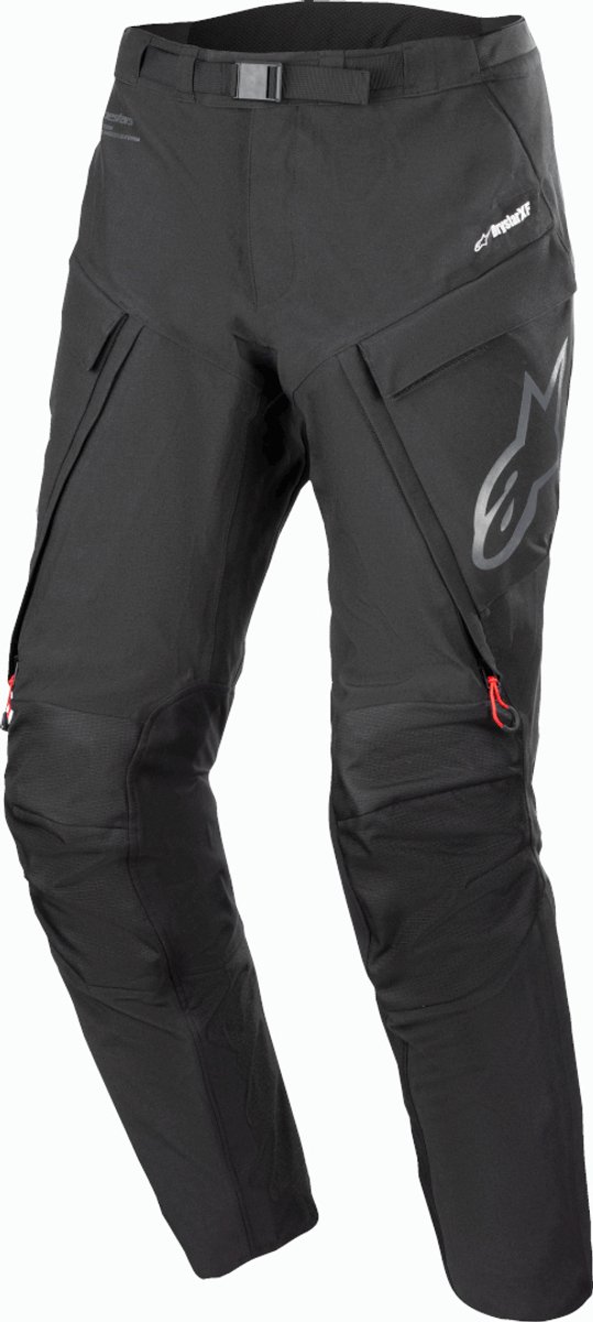 ALPINESTARS Hyde XT Drystar Pants, Men's textile motorcycle, Black-Bright Red