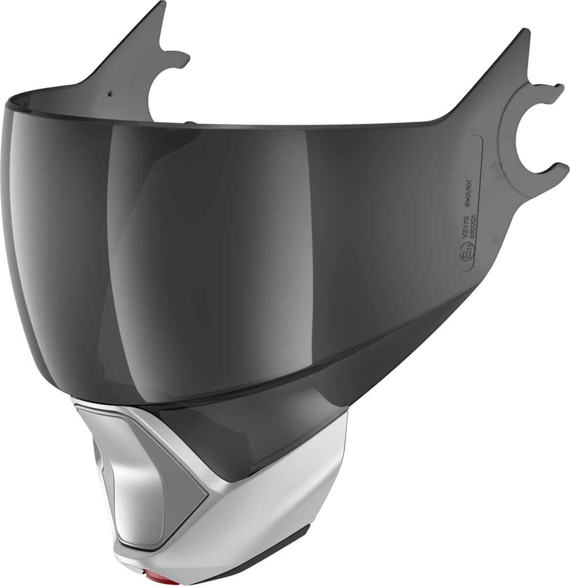 SHARK Visor VZ170 AS/AF (anti-fog) Dark smoke, visors and Pinlocks, Matt silver SMA