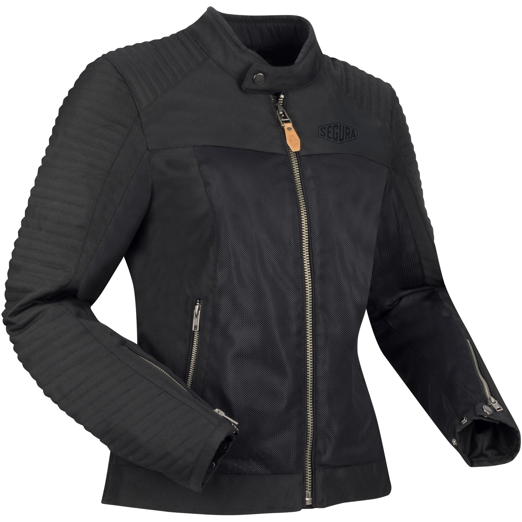 SEGURA Lady Dikinson, Women's summer motorcycle jacket, Black