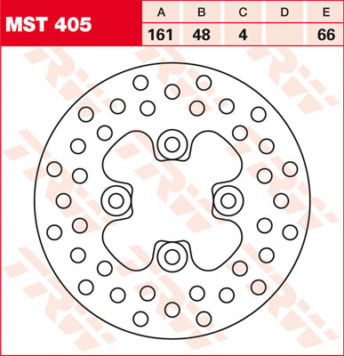 TRW Brake disc, discs for motorcycles, MST405