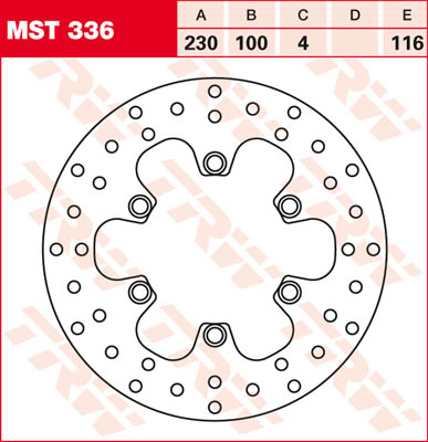 TRW Brake disc, discs for motorcycles, MST336