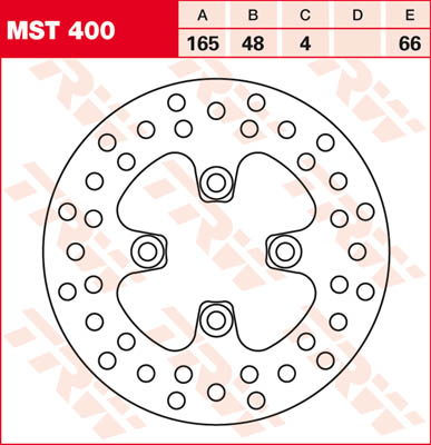 TRW Brake disc, discs for motorcycles, MST400
