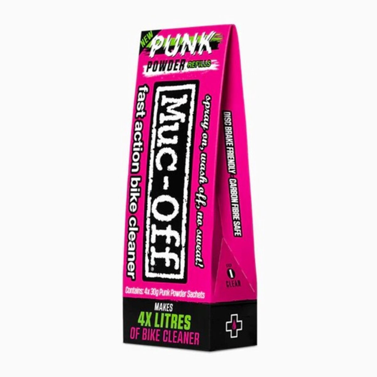 MUC-OFF Punk Powder Motorcycle Cleaner refill, Shampoo and cleaners for motorcycles, 4 pack