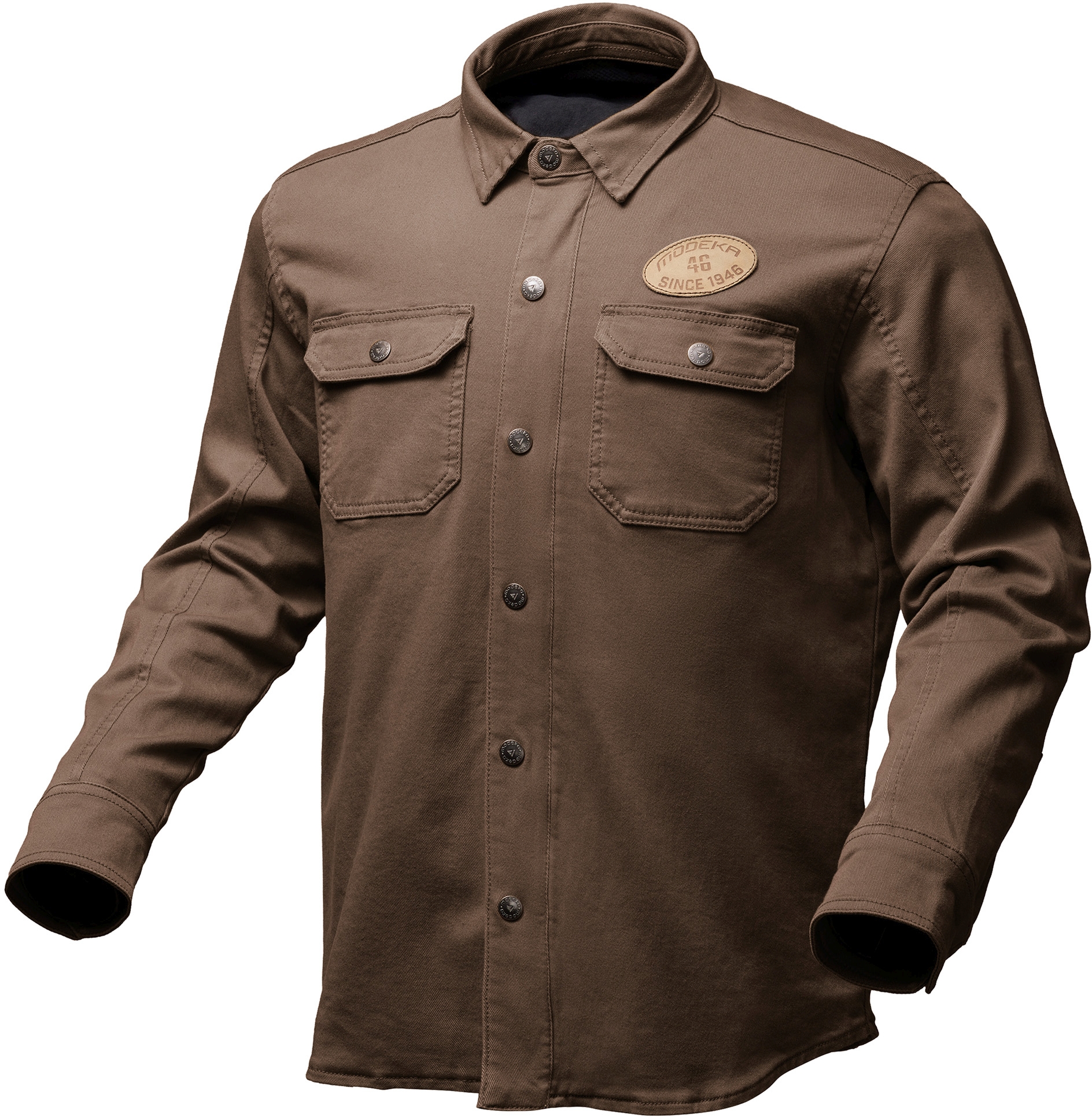 MODEKA Oliwer, Men's motorcycle hoodie, Brown