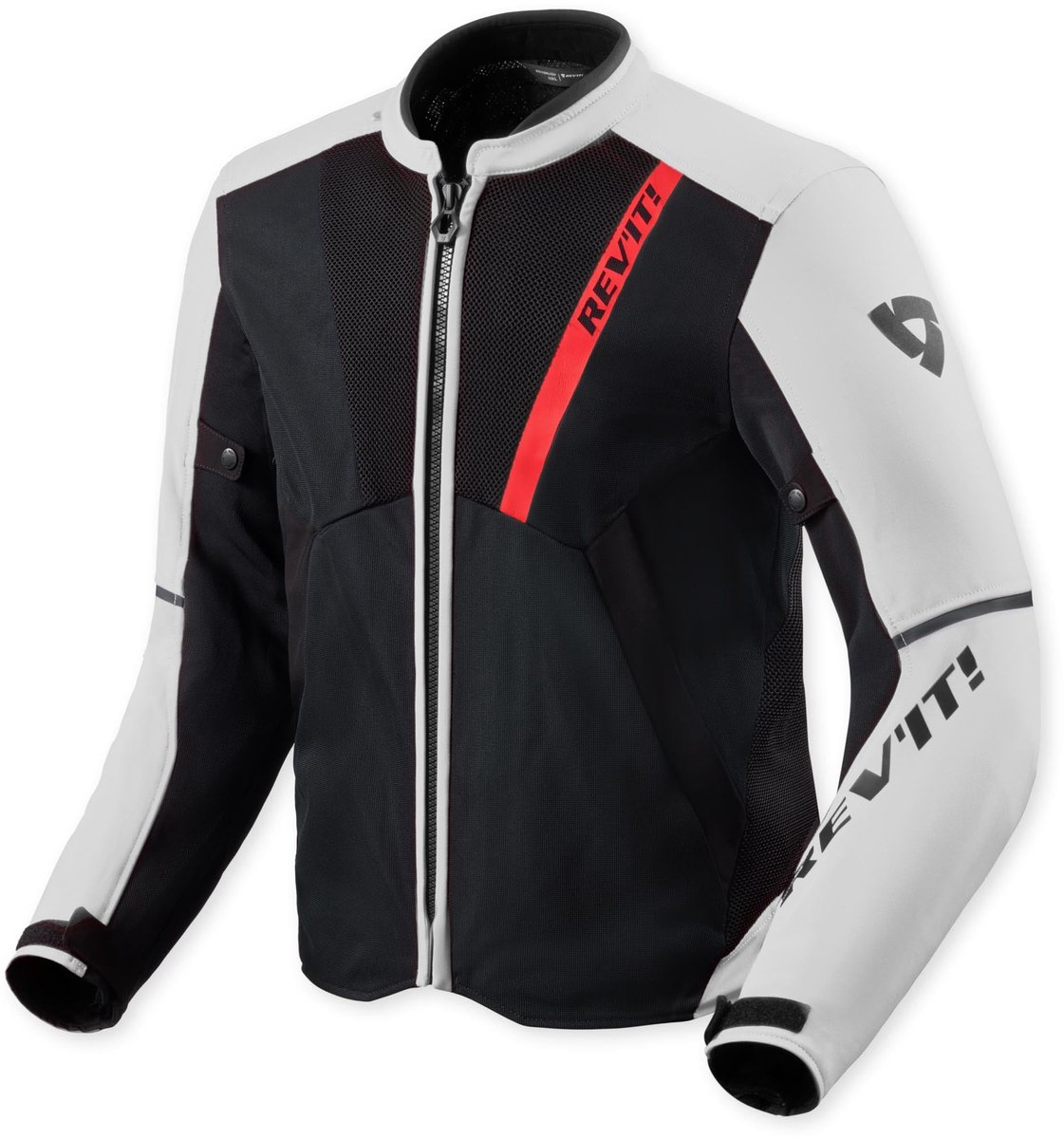 REV'IT! GT-R 4 Air, Men's summer motorcycle jacket, Black White